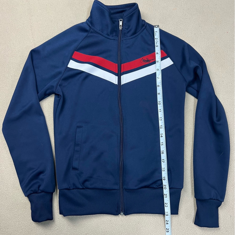 Nike Boston Red Sox Jacket Women Small Blue Full Zip Sewn Letters Long Sleeves - Picture 2 of 11